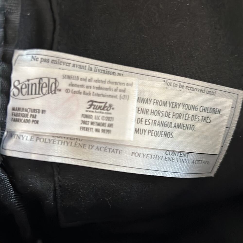 Funko Seinfeld Black Food Print Backpack Purse Faux Leather - Picture 9 of 12